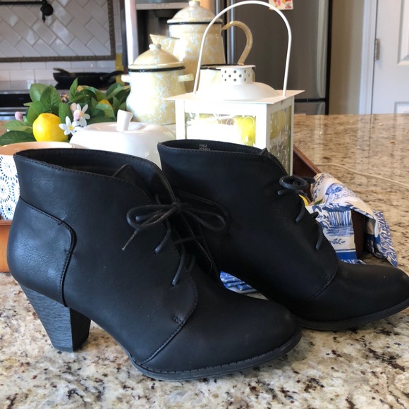stylish black ankle boots